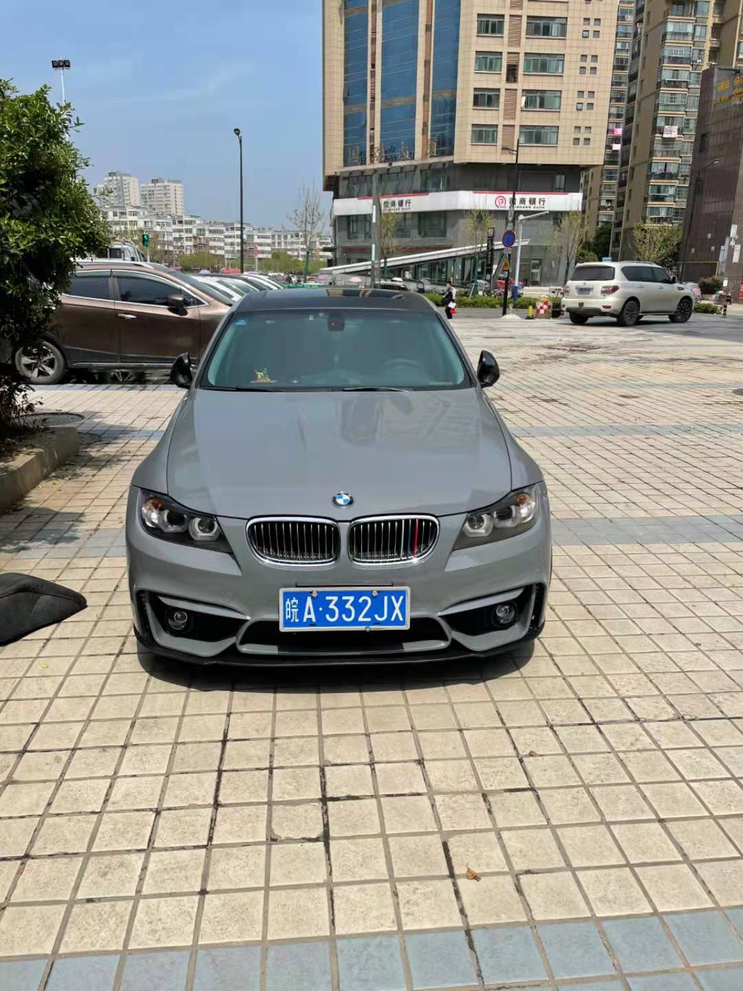Suitable for 05-12 Bmw E90 Modified M4 Body Kit 3 Series M3 Front Bumper Rear Bumper Set Tail Throat