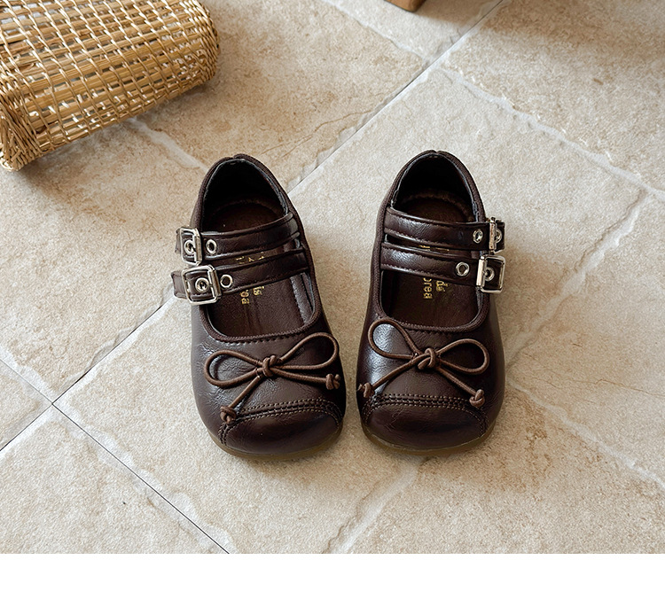 Sapatos de pele de princesa para meninas sola macia estilo_voghion.com