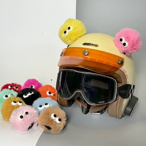 Helmet Decoration Doll Big Eye Accessories Electric Car Helmet Decor