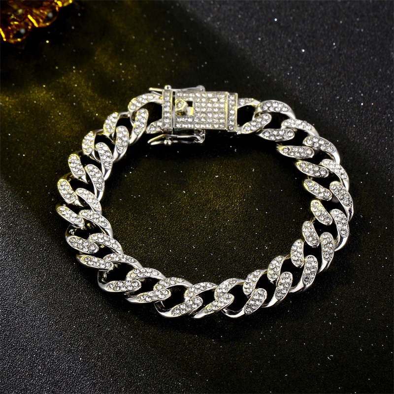 Hip-Hop Solid Color Copper Plating Chain Inlay Zircon K Gold Plated Rhodium Plated Men's Necklace display picture 6