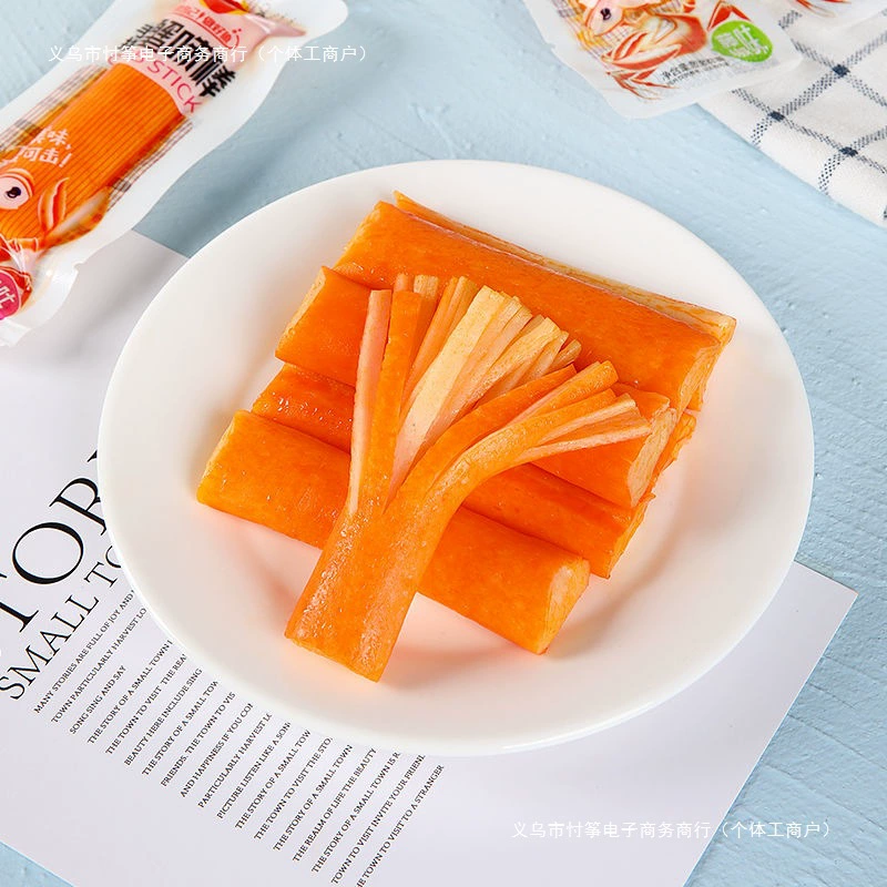 Вручную изготовленный вкус крабовый палочка из рыбы паста крабовый вкус рулета крабовый вкус палочка закуска из морепродуктов низкое содержание жира