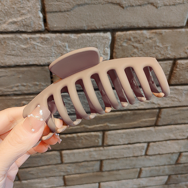 Internet celebridad clip de pelo francés de las mujeres de gran parte posterior de la cabeza horquilla clip de tiburón de alto grado agarre del pelo clip de pelo tocado