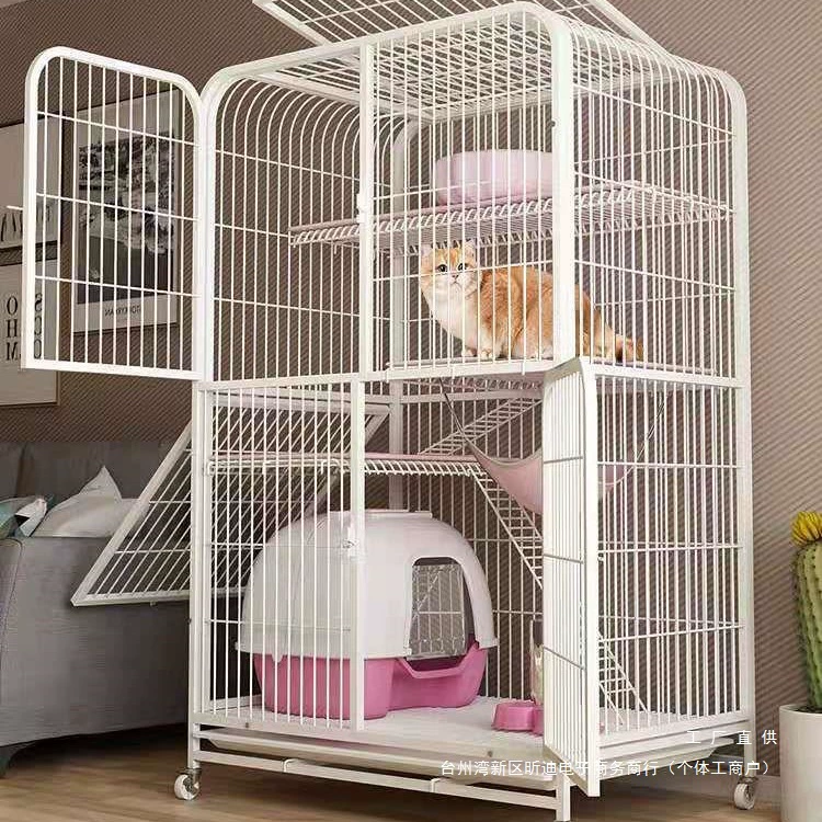 Клетка для кошек, кошачья вилла, двухэтажный и трехэтажный кошачий домик, большой кошачий домик с туалетом, оптовая продажа свободного пространства для кошек