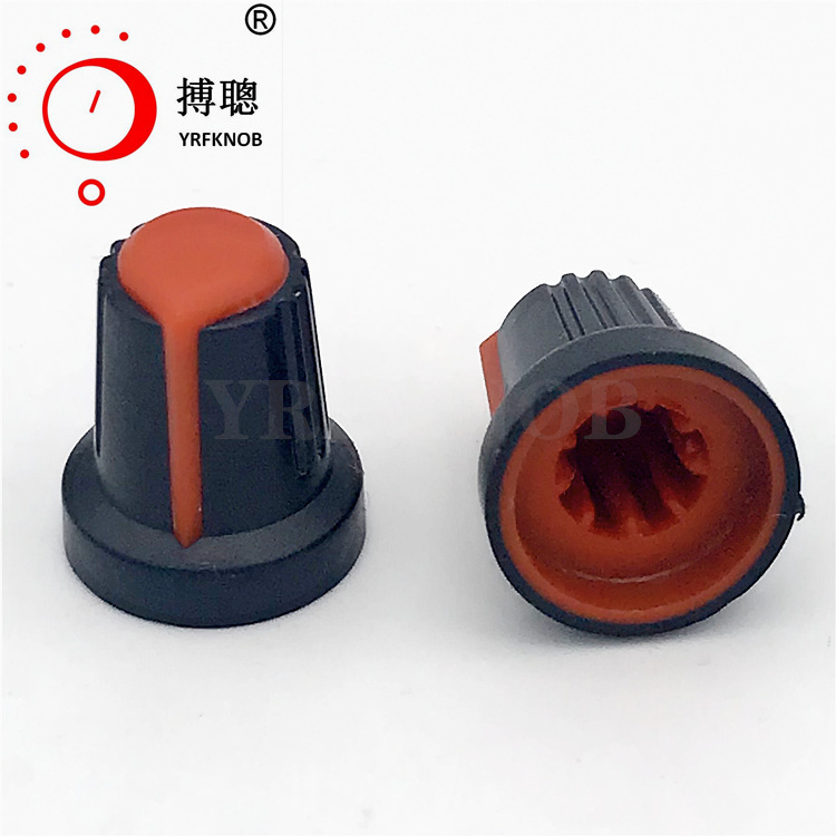 YRFKNOB�ܽ���λ����Ť ñ��ֱ��10*15*17mm ˫ɫ��ť