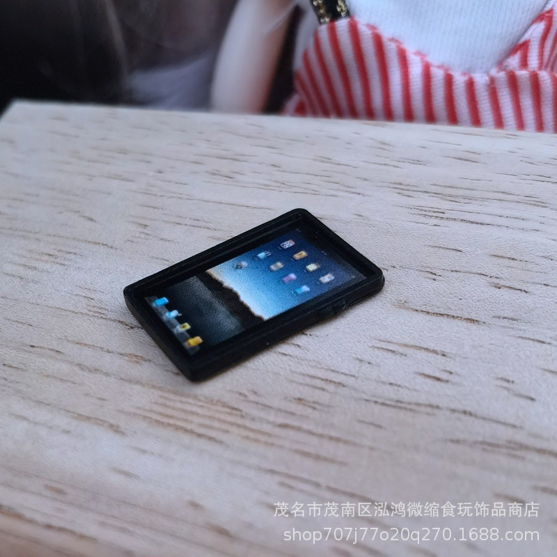 Casa de muñecas pequeño paño muñeca casa accesorios escena modelo soldado accesorios mini simulación pequeña tableta