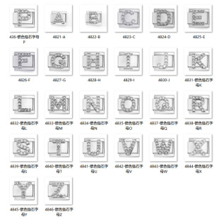 �羳�¿������ģ�K��� �ʯ26Ӣ����ĸDIY�펧�Italian Charms