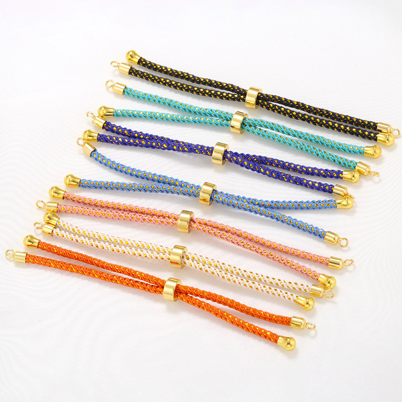 5g Weight Rope Jewelry Making Type Bracelets Classification 1 Piece Quantity rope, Brass Material Geometric Pattern Knitting Design Simple Style Style 1 Piece Simple Style Geometric Rope Brass Knitting Rope Jewelry Accessories 2