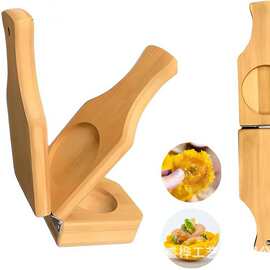 跨境木质香蕉压饼器墨西哥卷饼压饼器土豆研磨器清明果饺子压皮器
