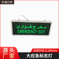 消防应急指示灯LED应急照明灯外贸出口可制做各国安全出口标志灯