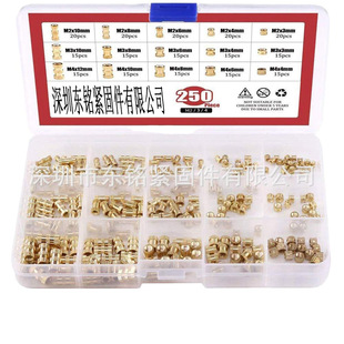 �羳؛Դ 250pcs���b �S�~�L��ע����ĸ �~�Ƕ��ĸM2-M4�A��ĸ