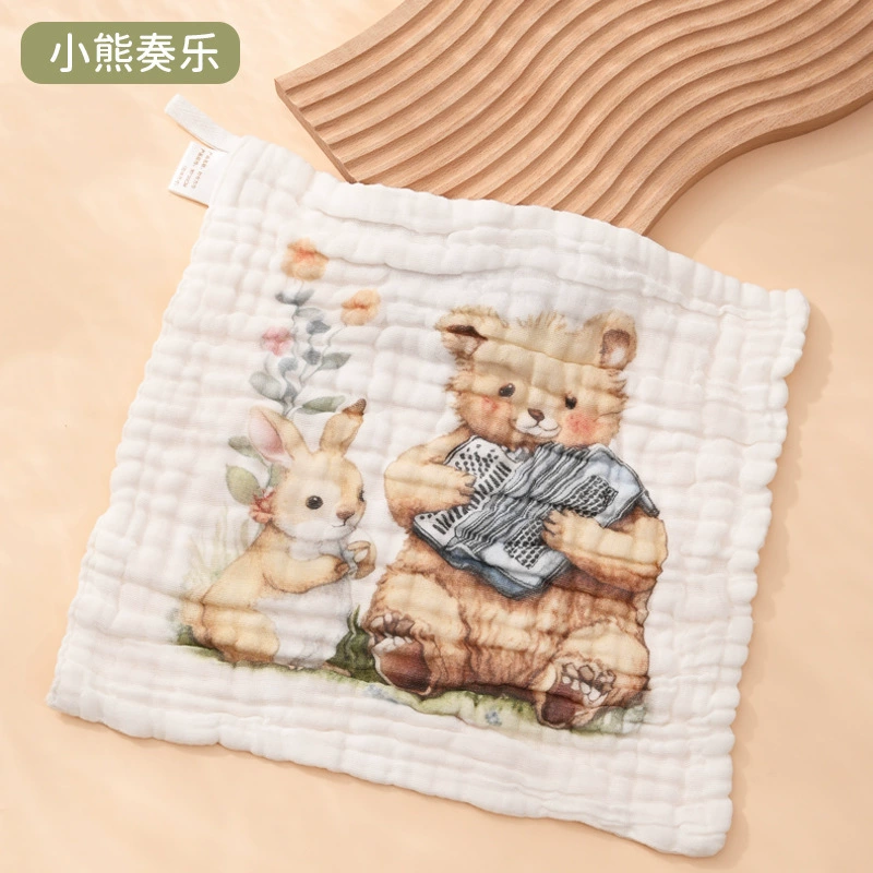 Марлевая косынка, лента, детское полотенце, детский нагрудник для еды, 30×30 см