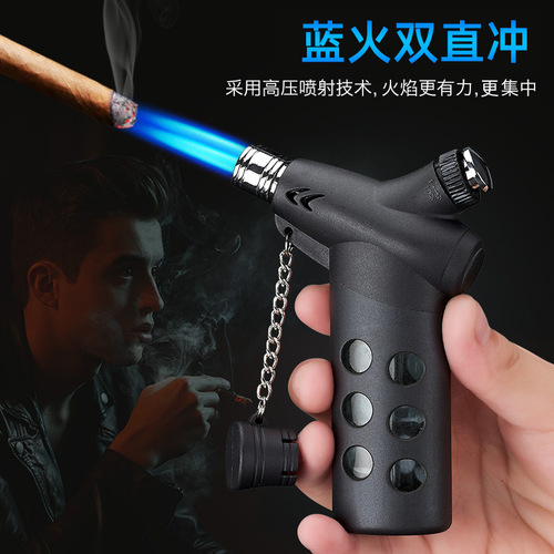 HL023 portable direct cigar flame gun welding gun barbecue lighter igniter ignition gun outdoor moxibustion