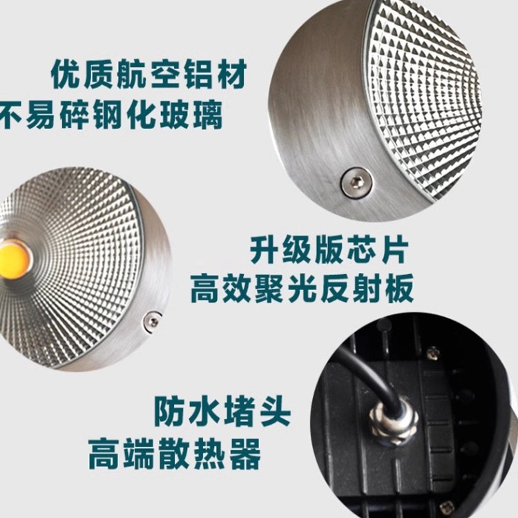 12V / 24V incrustado led redondo acero inoxidable al aire libre IP65 impermeable luz enterrada transfronteriza mayorista