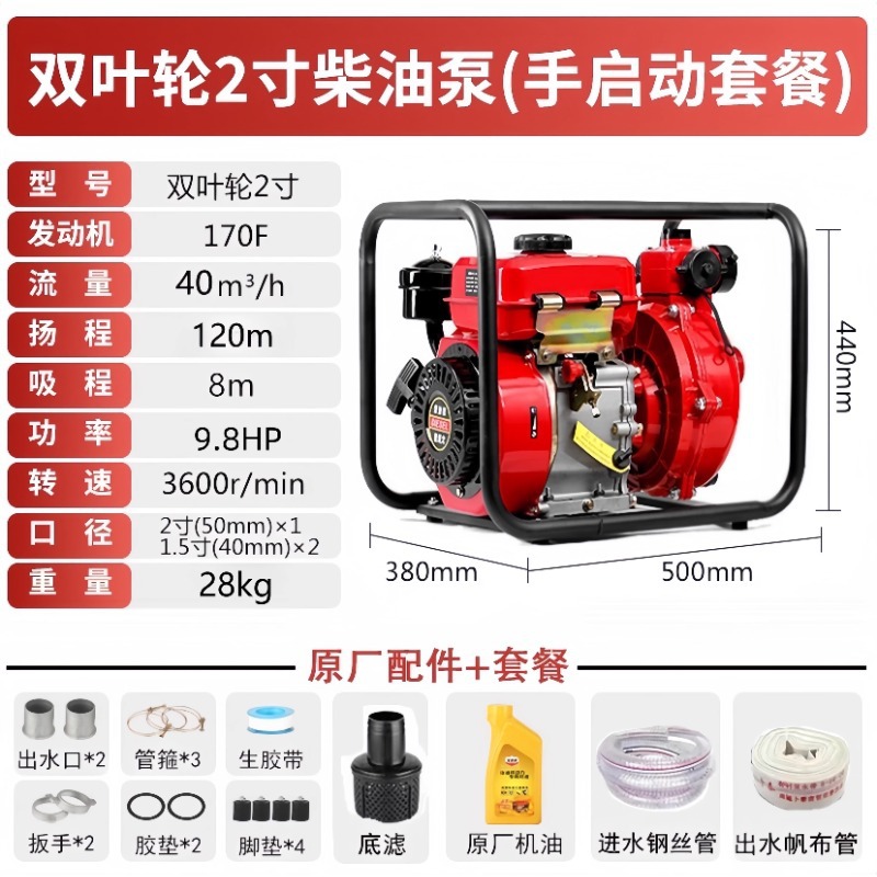 Bomba de agua del motor diesel de gasolina Wuyang honda agrícola de alta presión nueva bomba de bombeo de autoabsorbente para iniciar el riego de tierras agrícolas image 30