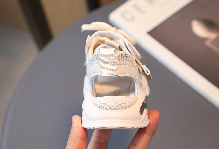 Summer New Sports Sandals Girls' Hollow Breathable Baby Soft Sole Little Children's Boys' Dad Shoes_voghion.com
