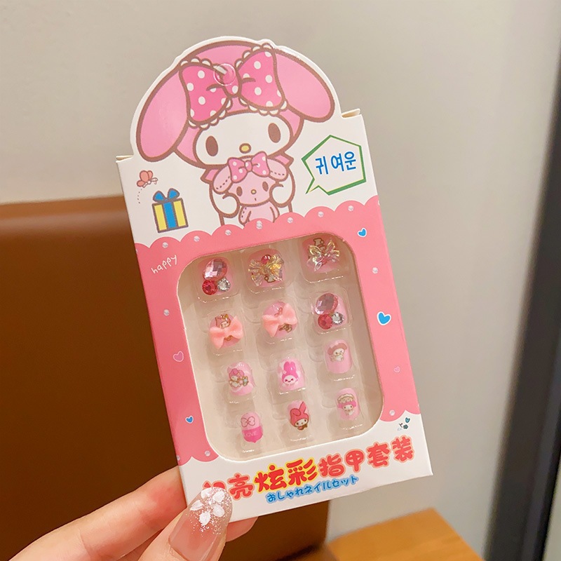 Niños parches de uñas super lindas chicas lindas usan pegatinas de dibujos animados de uñas seguras desmontables parches de uñas al por mayor image 135