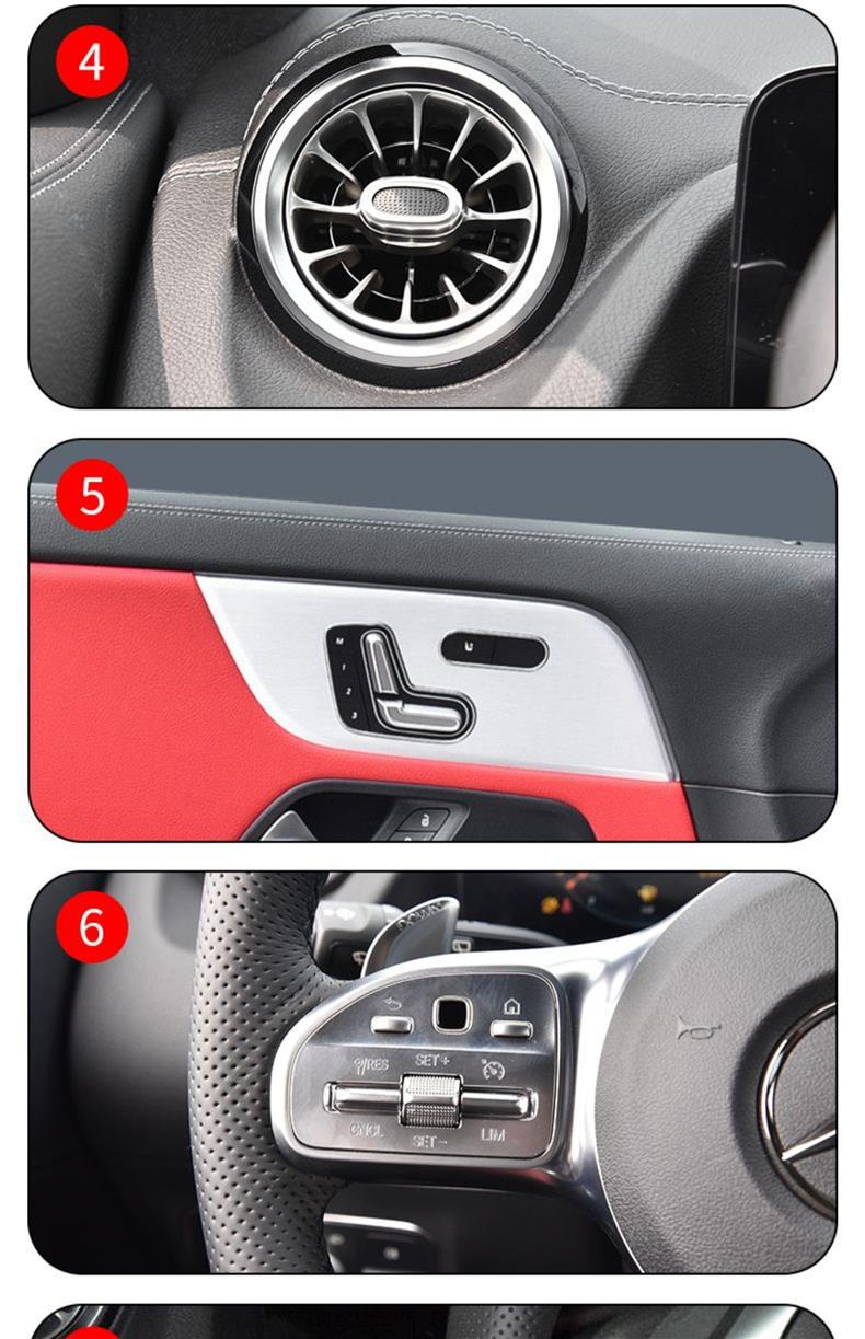 Suitable for 21-25 Mercedes-Benz Amg Gla Central Control Gear Interior Car Sticker Screen Paint Transparent Tpu Protective Film