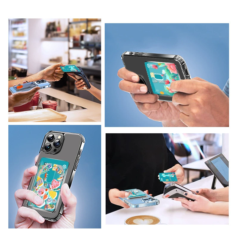 Картхолдер Guoju Apple & Huawei с матовой поверхности, магнитный, 18x6x0.5 см, 0.018 кг, Южная Корея