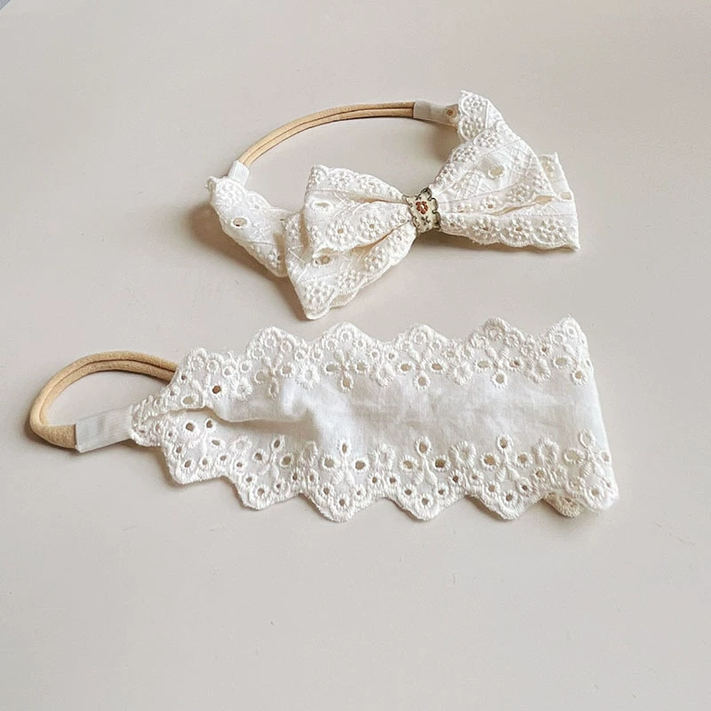 Полая вышитая детская поваренная ремень для волос