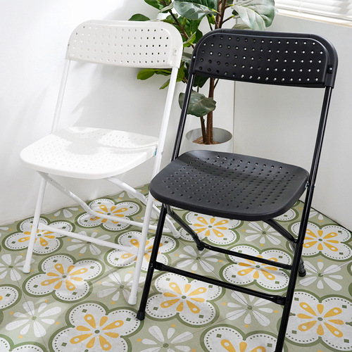 Exhibition folding chair training conference chair news chair simple office chair staff plastic chair outdoor activity chair stool