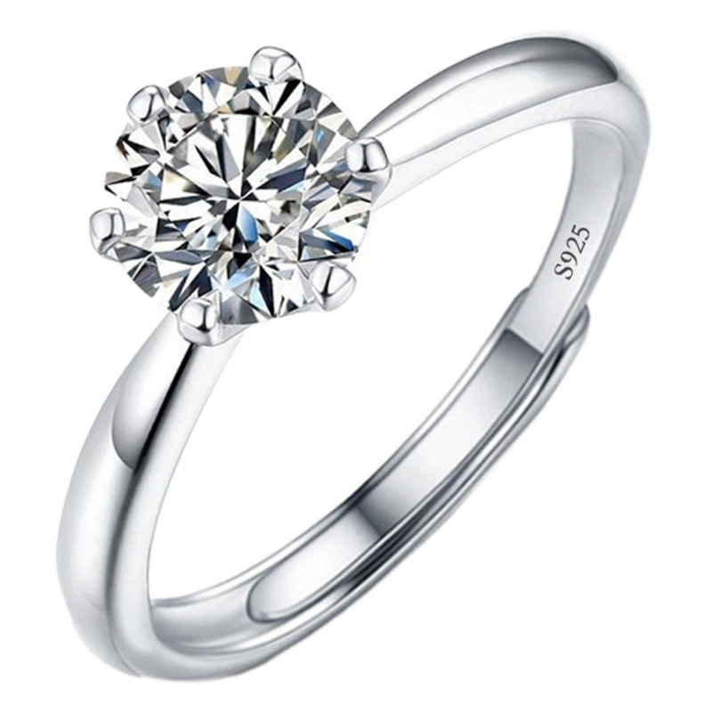 Трансграничное взрывное имитационное бриллиантовое кольцо Мосанг женское кольцо моассанские ювелирные изделия циркон кольцо кольцо с бриллиантом кольцо пара кольцо