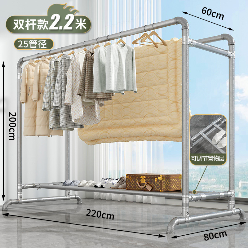 (이중 막대 여분의 두꺼운 25 튜브) 길이 2.2 미터, 높이 2 미터 (방풍 후크 40 개)