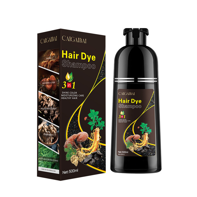 Un extracto de planta negra colorante para el cabello cubierto crema de color para el cabello blanco para el cabello negro en un lavado FDA colorante temporal para el cabello