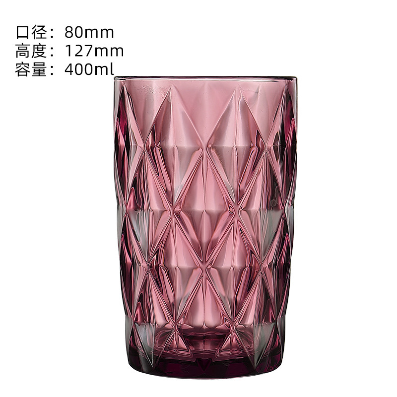 Nueva venta al por mayor vidrio estilo nórdico beber taza helado taza engrosada resistente al calor hogar comercial