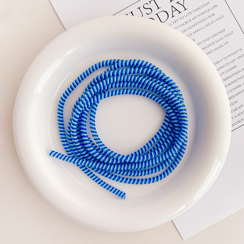 Capa protectora de cable de datos de teléfono móvil universal, cuerda de bobinado anti-ruptura, cuerda protectora de cable de bobinado de 1,4 m, cuerda protectora tricolor
