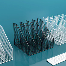 金属文件架办公桌置物架书架桌面文件框文件夹收纳盒办公室用品貓