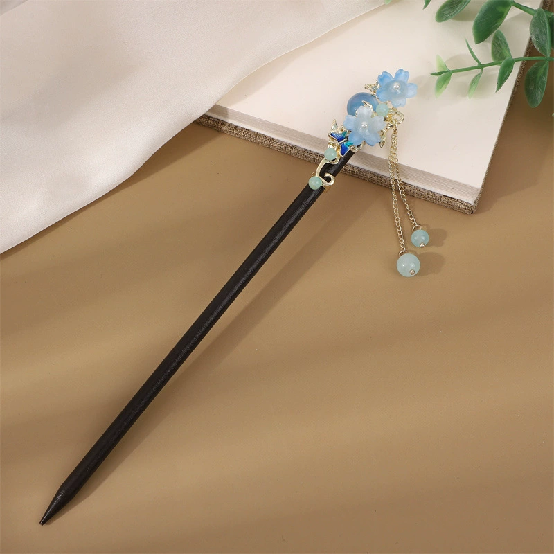 Китайская шпилька с сандаловым деревом, аксессуар для ханьфу и чонсам, китайский стиль