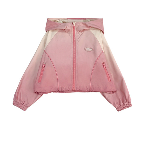 Girls' Jackets 2024 Spring New Fashionable Children's Clothing Tops Fashionable Baby Sports Jackets Children's Jackets Trendy
