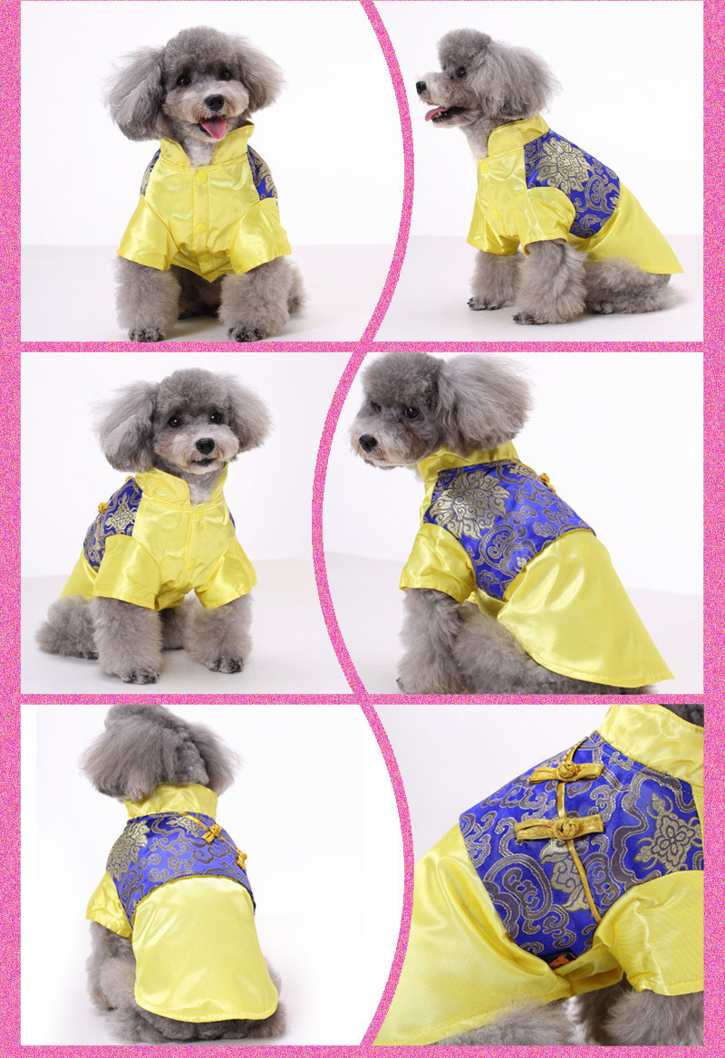 Pet Clothes Festive Dog And Cat New Year Outfits Tang Suit For Spring Autumn Warm Thick Cotton Coat For Pets_voghion.com