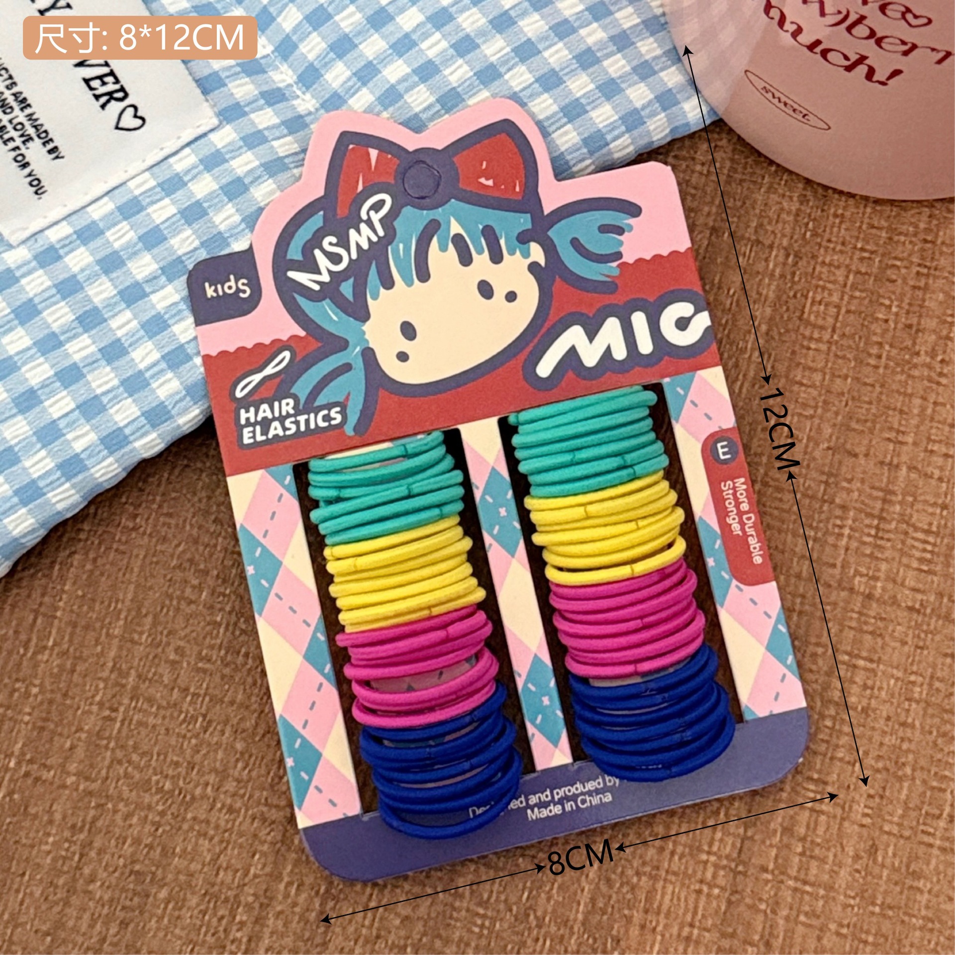 Celebridad de Internet básica del todo-fósforo banda de Pelo elástico colorido 10 piezas banda de pelo estilo coreano ins banda de goma Mori accesorios para el cabello
