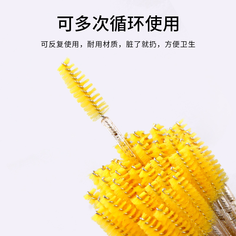 Nuevo cepillo de pestañas de cristal cepillo de cejas de pestañas espiral cepillo de cejas multicolor mini peine maquillaje maquillaje belleza