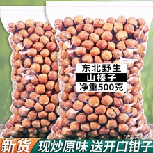 长白山野生榛子炒熟东北特产2025新货原味无添加剂坚果零食500g