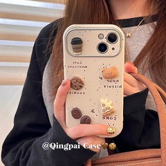 皮質ins風趣味卡通適用iPhone15promax手機殼蘋果14新款13女款12