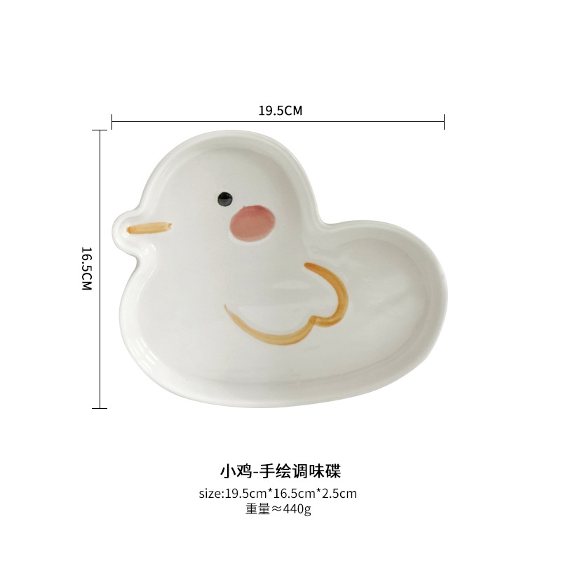 Plato japonés creativo encantador de dibujos animados, plato de conejo para bebés, plato de comida para niños, plato de bocadillos para animales domésticos, plato de comida