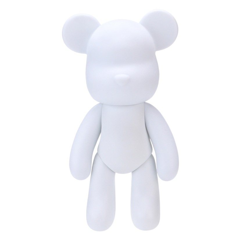 Internet celebridad oso fluido hecho a mano material de bricolaje casero blanco embrión salón decoración pintura oso violento regalo del oso