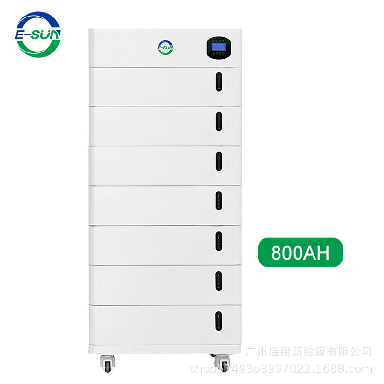 堆叠式储能解决方案-逆变器，A品磷酸铁锂电芯，6000次光伏配套