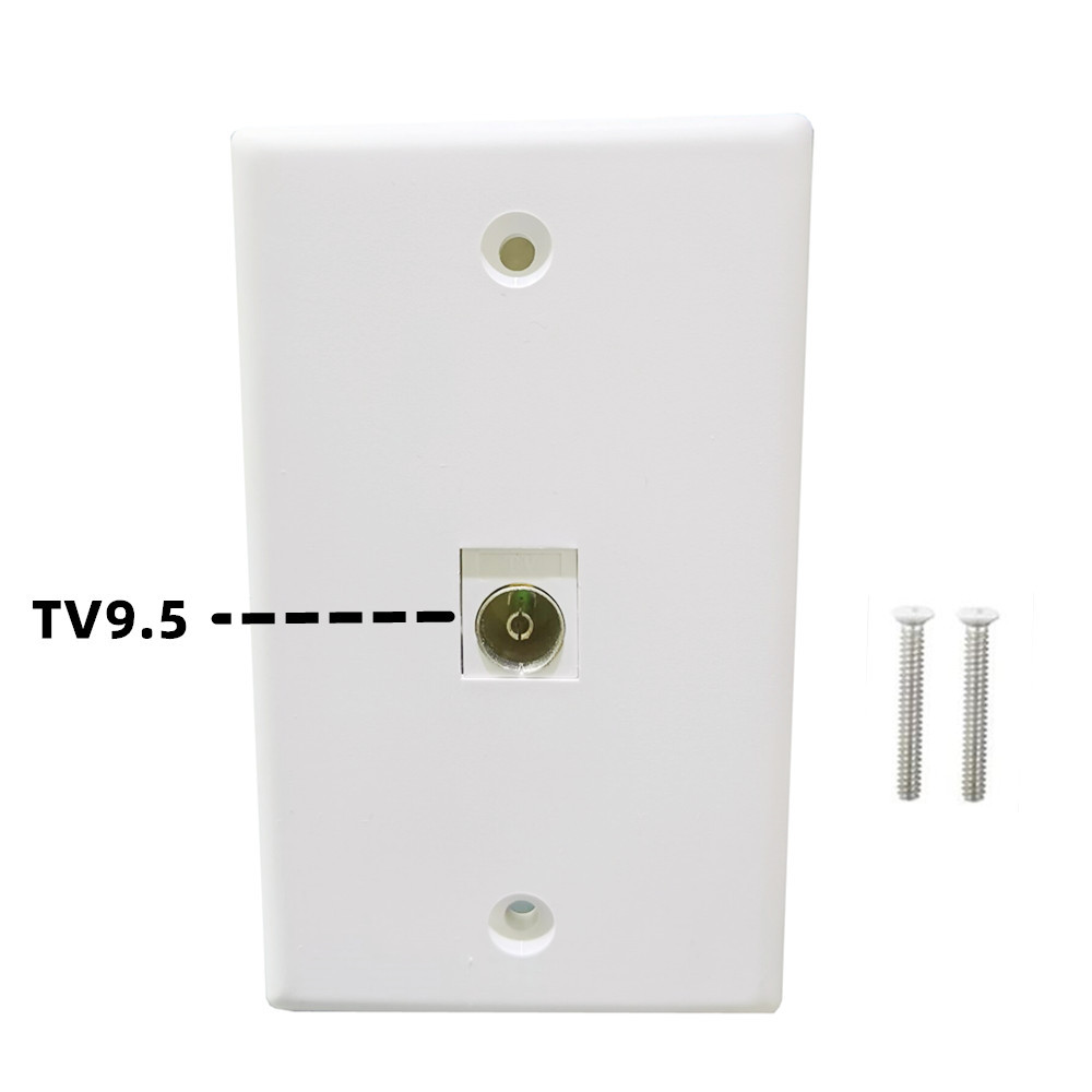 TV9.5音视频美式美标面板keystone jack有线电视墙插壁插115*70mm