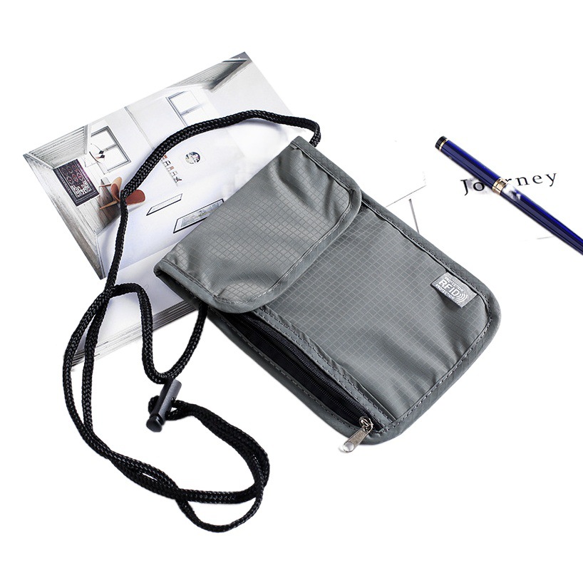Bolsa de pasaporte antirrobo bolsa de almacenamiento de certificado a prueba de agua anti-rfid llave del coche teléfono móvil radiación señal electromagnética bolsa de protección
