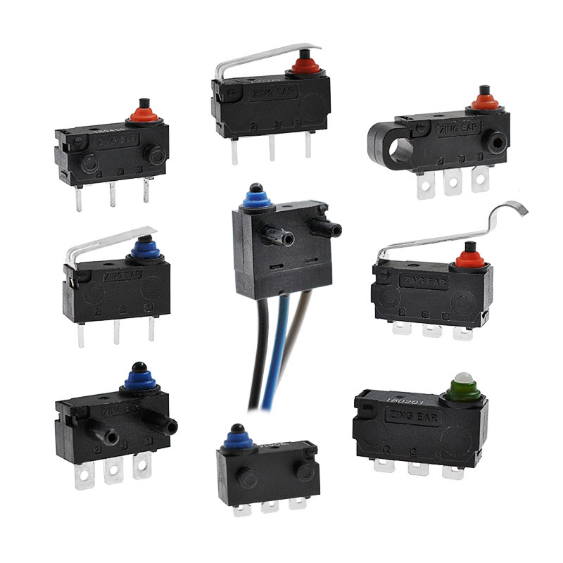 ZINGEAR晋煜厂家微动开关 汽车新能源交流充电枪防水微动开关带线