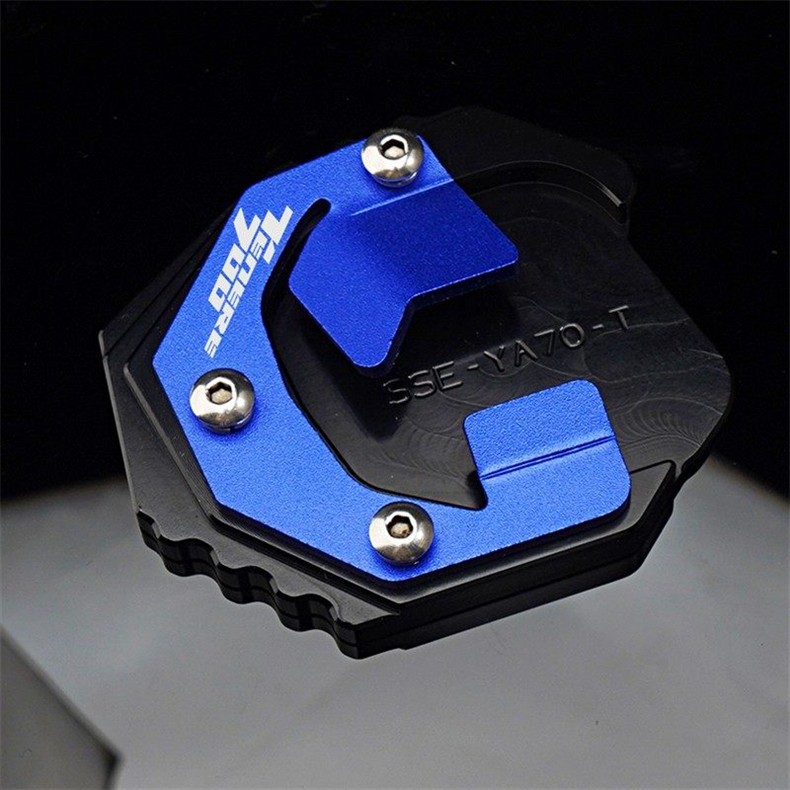 Suitable for Yamaha Tenere700 19-23 Modified Aluminum Alloy Side Support Stand with Enlarged Base and Widened Pad