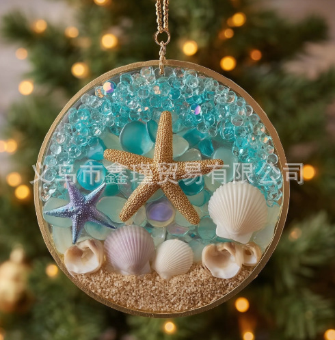 Nuevos productos transfronterizos de fondo blanco plano amistad de Navidad acrílico decoración de automóviles colgante amor Santa colgante