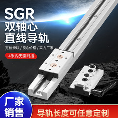 内蔵二軸リニアガイドレール SGR10 15N 20 25 35 ローラースライダー光軸スライドレール