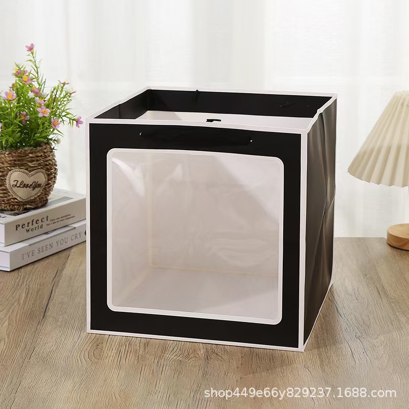 검정색 배경 100개 프레임, 흰색 판지, 15*15*15