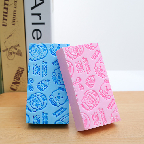 New high-density printed bath sponge, children's bath towel, dust bath cotton, mud bath sponge manufacturer
