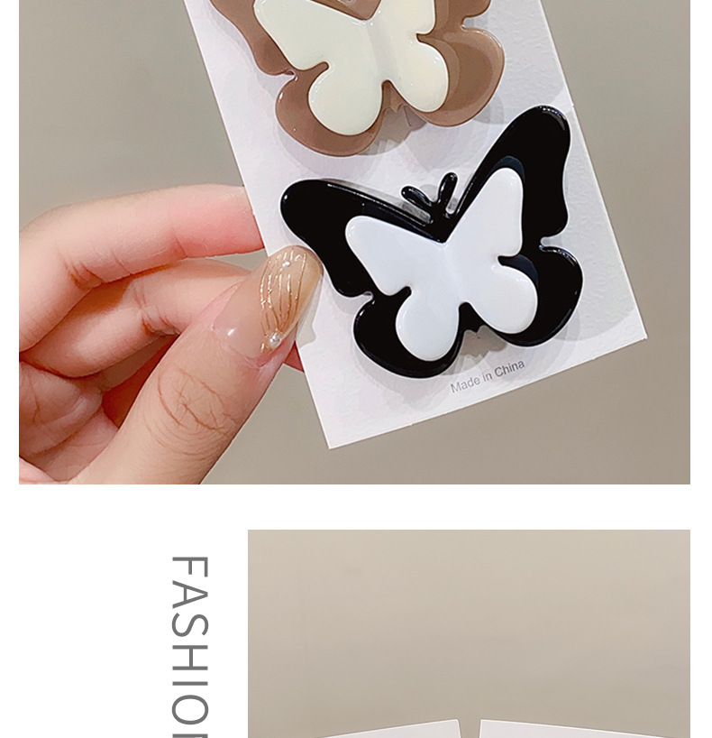 Cute Butterfly Resin Three-dimensional Hair Clip 1 Piece display picture 2