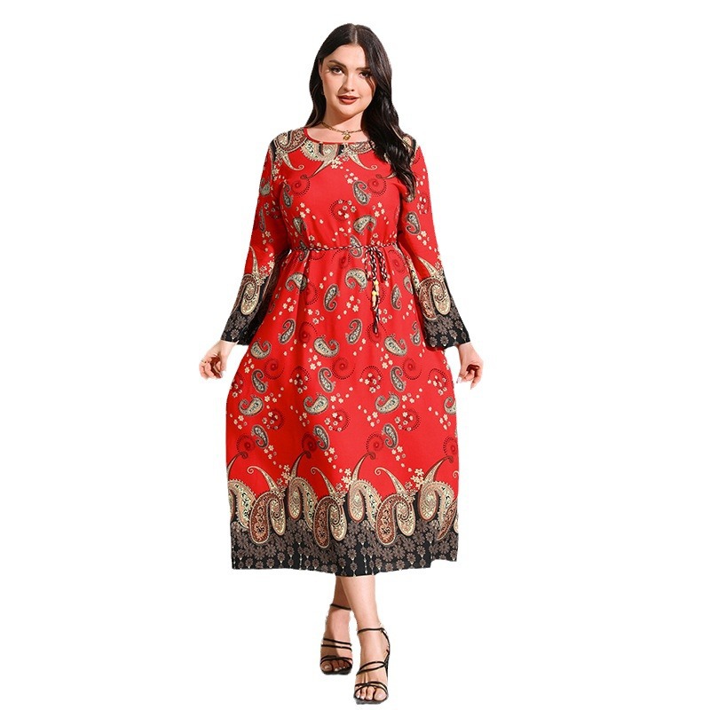 ethnic retro long-sleeve